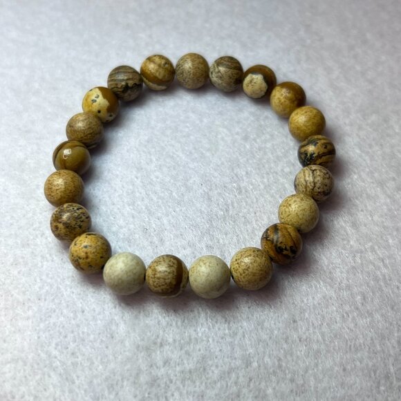 Wooden Bead Stretch Bracelet - Picture 4 of 5